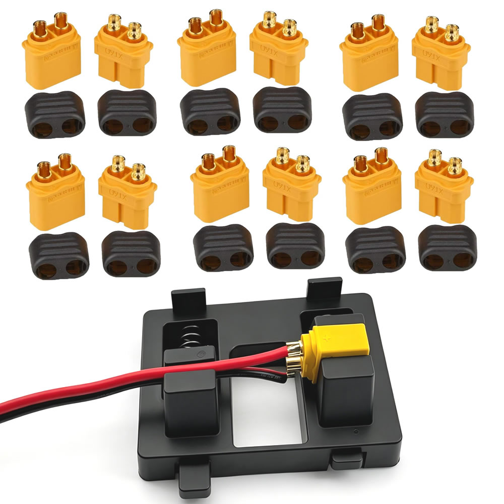 Drone Battery Adapter - Разъем XT60 с корпусом-втулкой, гнездовой/штекерный, с