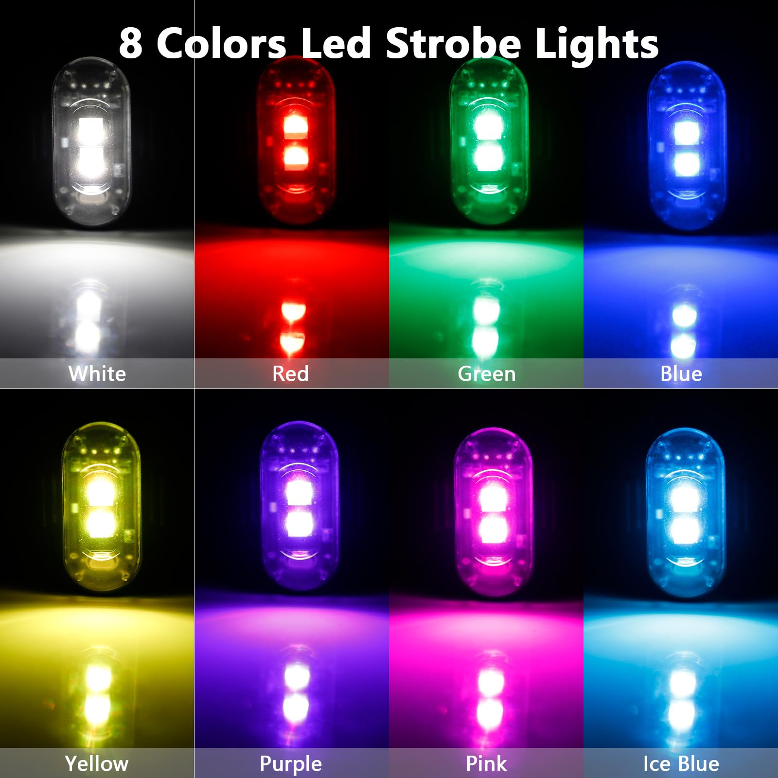 4 шт. светодиодных стробоскопо – обзор и цена Drone Strobe Light